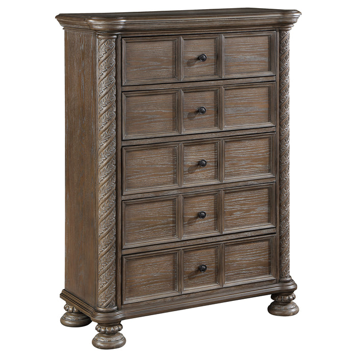 Emmett 5-drawer Bedroom Chest Walnut