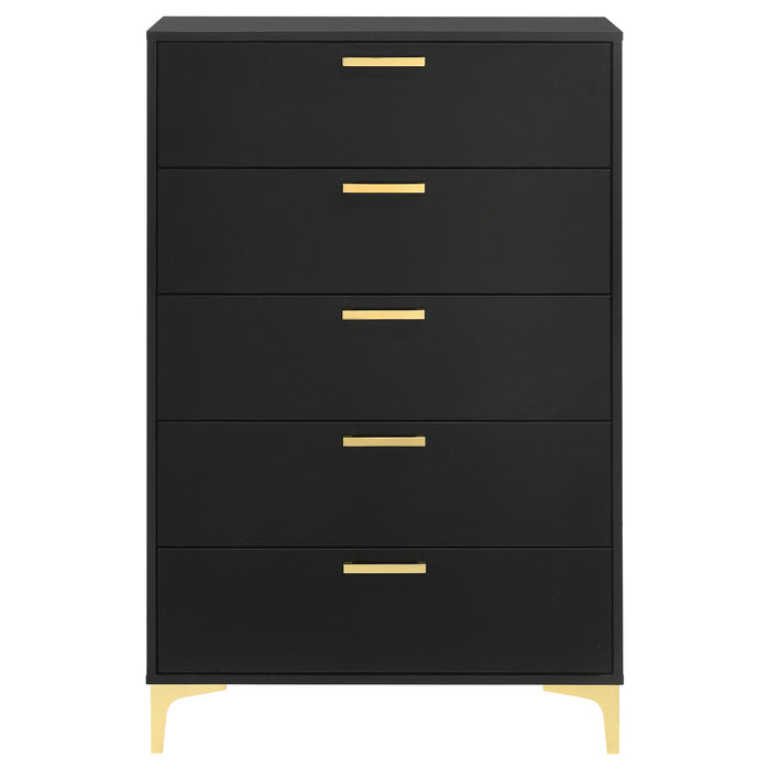 Kendall 5-drawer Bedroom Chest Black