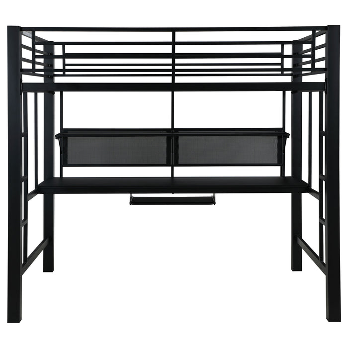 Avalon Full Workstation Loft Bed Black