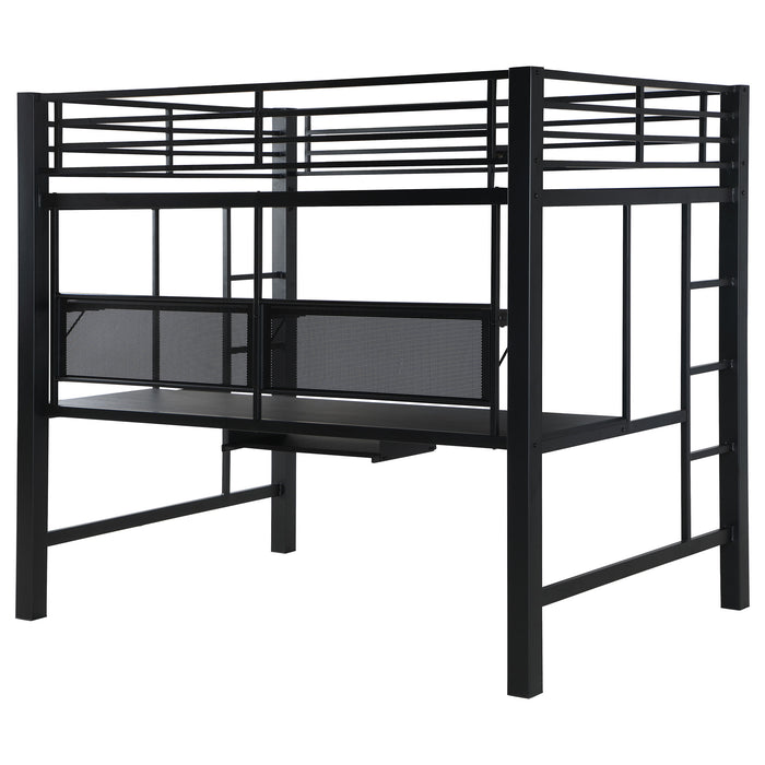 Avalon Full Workstation Loft Bed Black