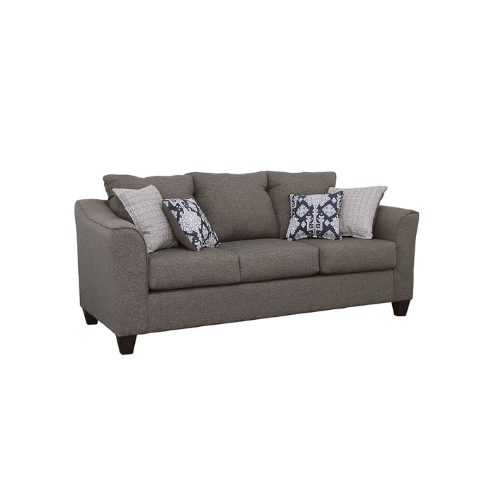 Salizar Upholstered Flared Arm Sofa Charcoal Grey