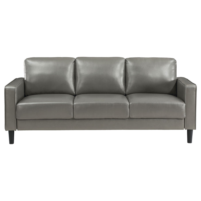 Ruth Upholstered Track Arm Sofa Grey