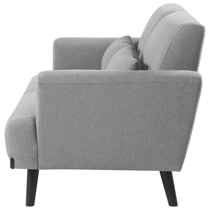 Blake Upholstered Track Arm Loveseat Sharkskin