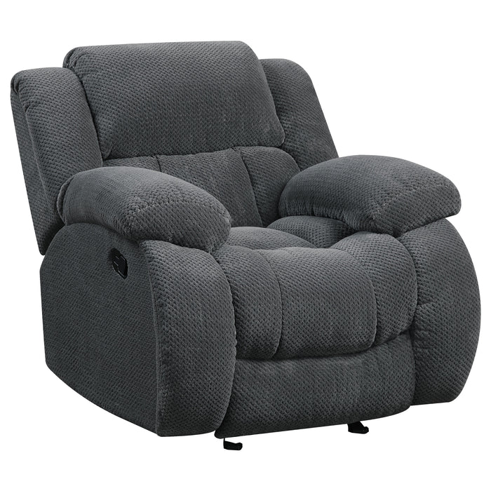 Weissman 3-piece Upholstered Reclining Sofa Set Grey