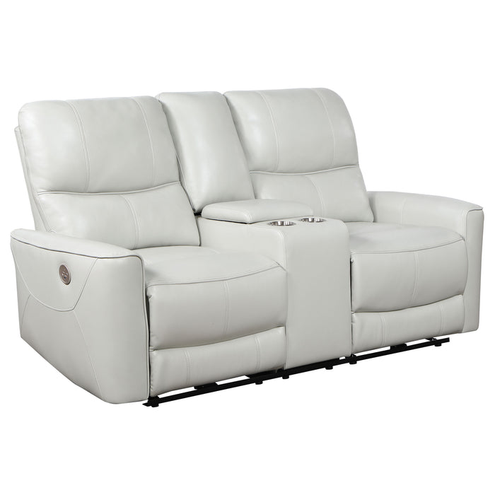 Greenfield 2-piece Power Reclining Sofa Set Dove Grey