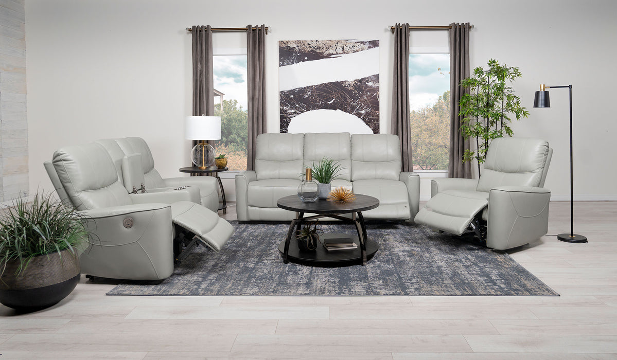 Greenfield Upholstered Power Recliner Chair Dove Grey