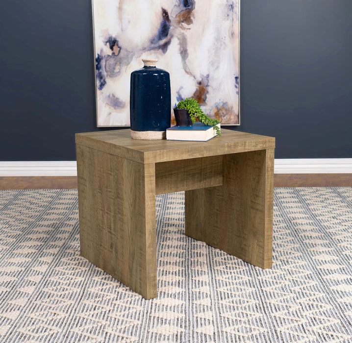 Lynette Square Engineered Wood End Table Mango