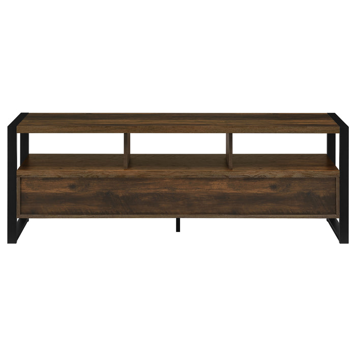 James 3-drawer Engineered Wood 60" TV Stand Dark Pine