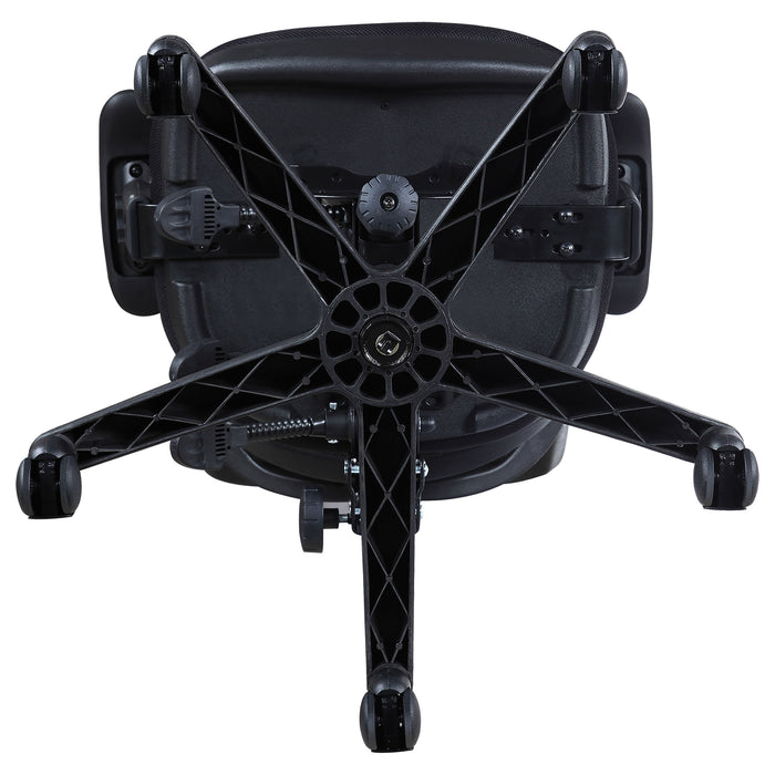 Rollo Upholstered Adjustable Ergonomic Office Chair Black