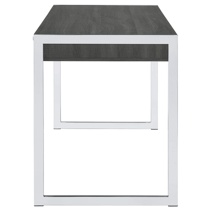 Wallice 49-inch 2-drawer Writing Desk Weathered Grey