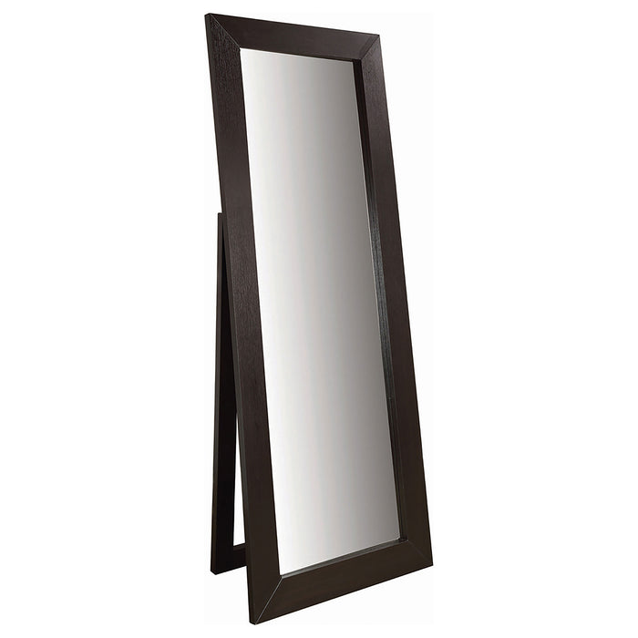 Toga 28 x 72 Inch Wood Standing Floor Mirror Cappuccino