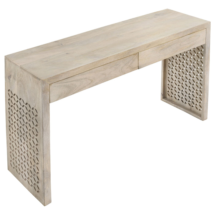 Rickman 2-drawer Wood Entryway Console Table White Washed