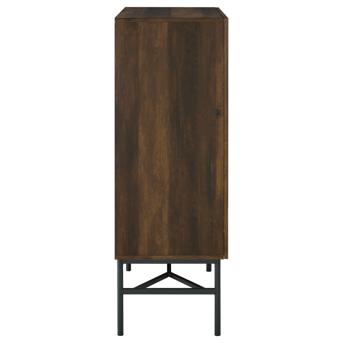 Bonilla 2-door Engineered Wood Cabinet Dark Pine